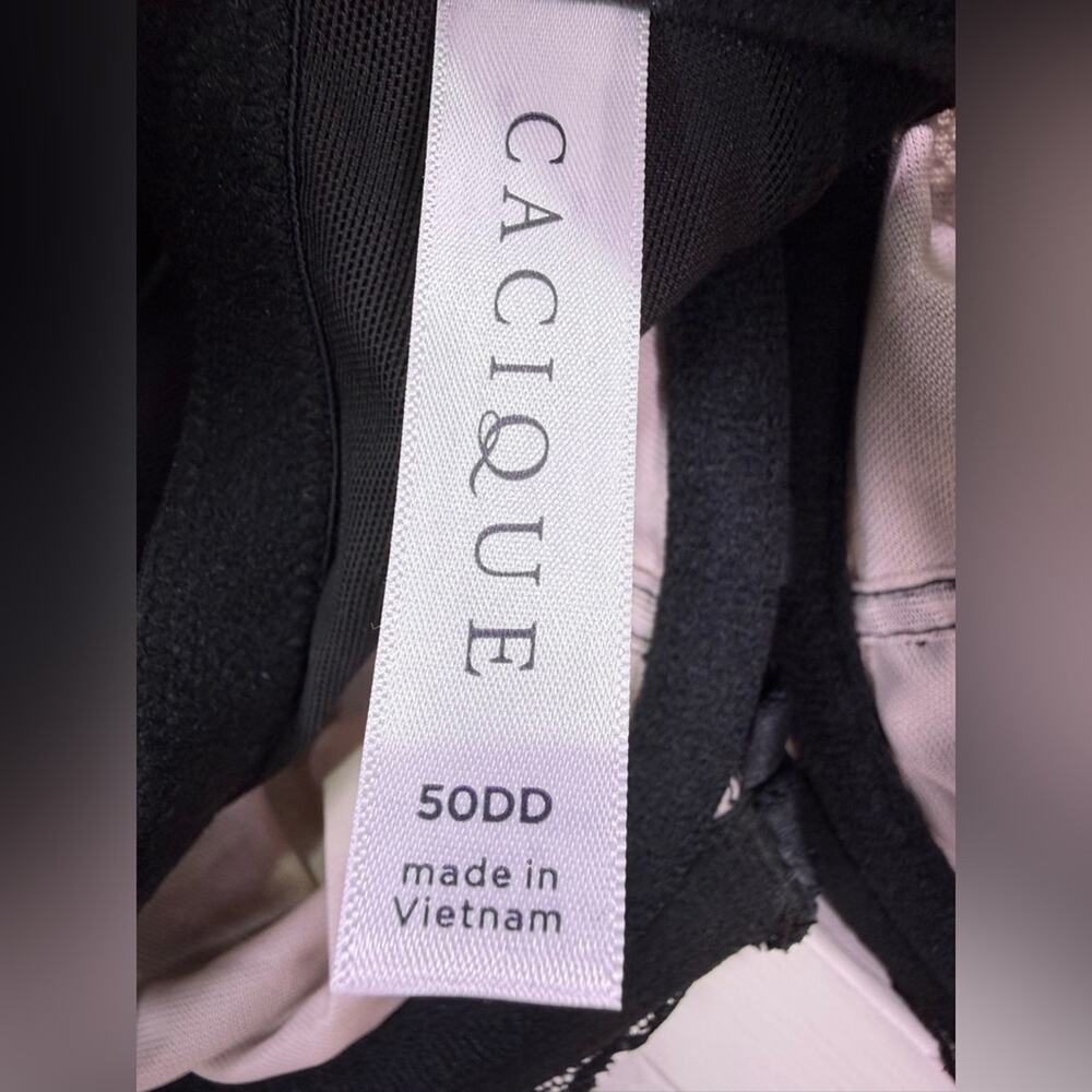 NWT Cacique Lane Bryant Unlined Curvy Balconette Seriously Sexy Bra Size 50DD - Picture 10 of 13